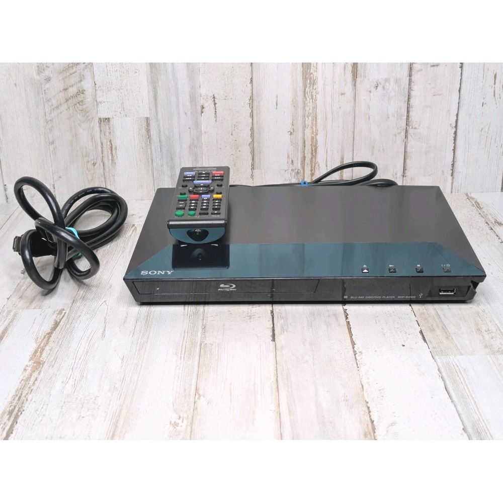 SONY BDP-S3100 BLU-RAY DISC/DVD PLAYER w/OEM Sony Remote + HDMI Cable